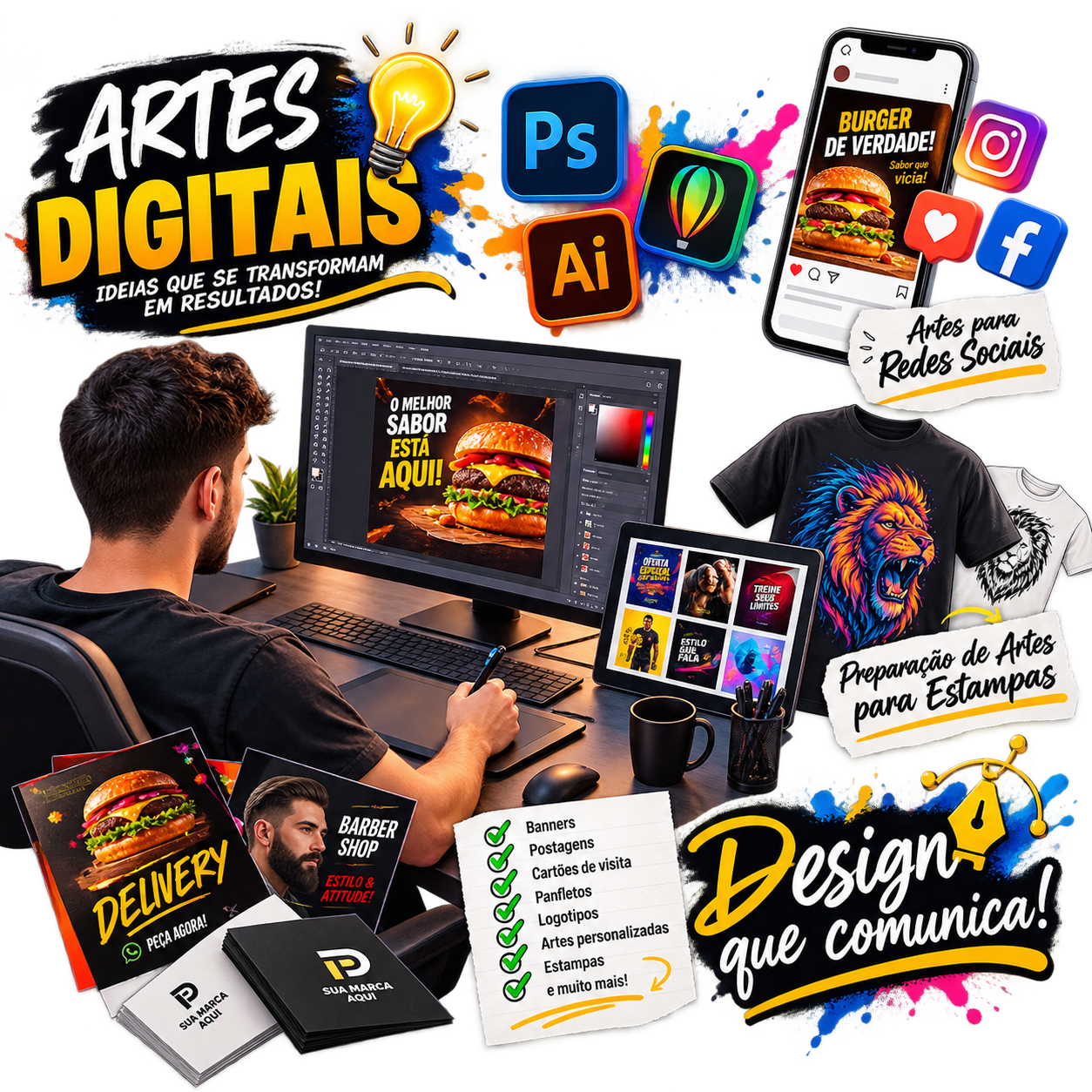 Banner roll-up impresso